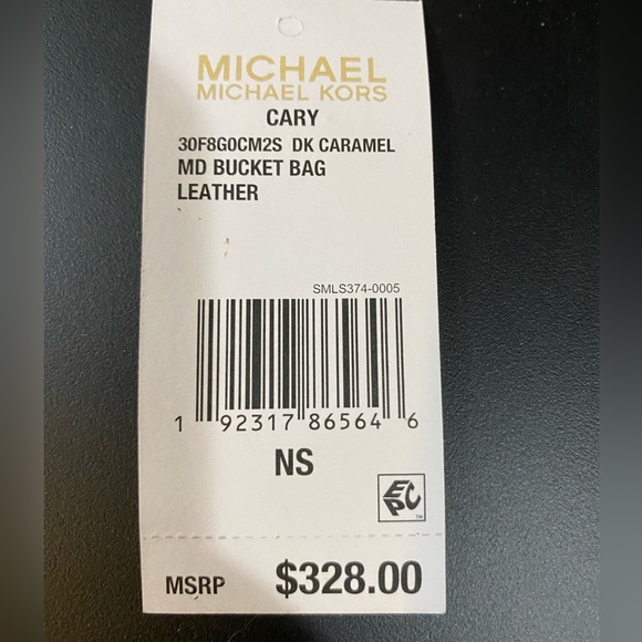 Michael Michael Kors Cary MD Suede Bucket Bag - Picture 7 of 7